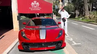 GMK with his new Ferrari 812 Competizione driving in Monaco