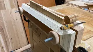 Make a Moxon Vise for around $20 from scrap plywood and turned hand wheels