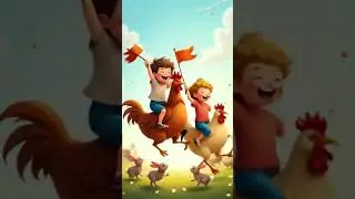 cute baby and Cock runway dancing. #chicken #funny #comedy #dance #love #like #viral #cartoon