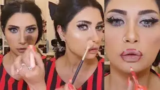 اجهزوا معي 🌹 مكياج يناسب اللبس الأحمر