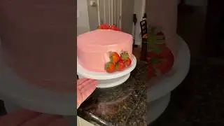 Make box strawberry cake taste homemade #baking #recipe #strawberrycake #short #layeredcake