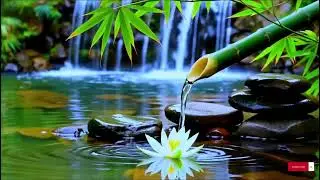 Healing Spa Ambience 🌿 Bamboo Water & Piano 3 Hours