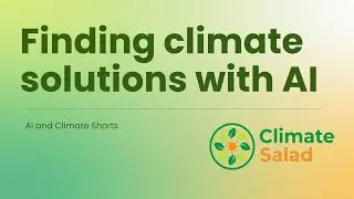 Finding climate solutions with AI