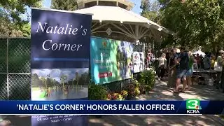 'Natalie's Corner' at Central Park honors fallen Davis police Officer Natalie Corona