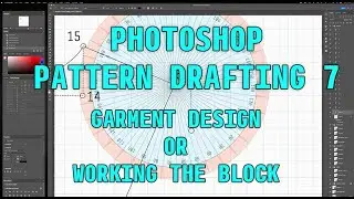 Photoshop Pattern Drafting 7 - garment design