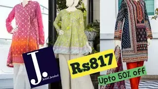 J. Juniad Jamshed Up to 50% Summer Sale 2020 | Online Shopping Women Dress Design Desi Eats Vlogs