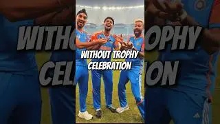 Indian Team celebrate without trophy ! #cricket #shorts