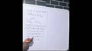 Number base system leading to quadratic Equation. #maths #waec #gcs.