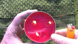 Bougie de survie à mèches amovibles faite maison/ A DIY survival candle with movable wicks