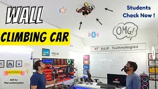 😲 Wall Climbing Robotic Car using Arduino  | Anti Gravity Car 🚗