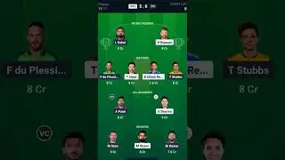 SRH VS DC DREAM11 TEAM PREDICTION TODAY #shorts #dream