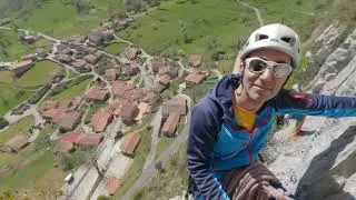 Escalada de las v&iacute;as Lacasitos y Lucil&uacute; en Bejes. Picos de Europa. Por GoPro.