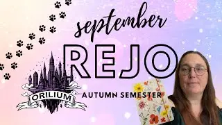 September's reading journal setup - Orilium Autumn semester