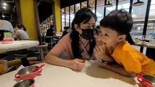 帶老婆小孩來爸爸以前打工的地方吃飯，天母Sogo非常泰