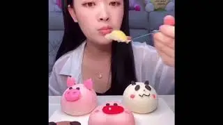🍰🧁#mukbang #ASMR #EATINGSHOW #DessertMukbang #chineseEatingShow