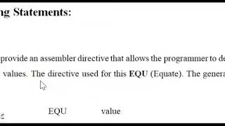 Machine Independent Assembler Features Part 2 -Symbol Defining statements