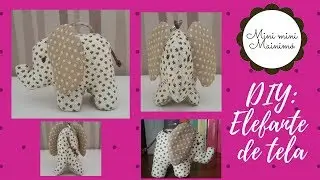 DIY: Elefante de tela para llavero/colgar/adorno