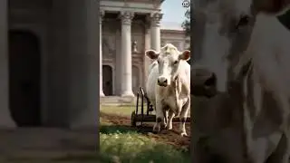 The Mighty Cow Farmer of the Land  #HardworkingCow #FarmHero #CowPower #FarmingLife #VillageStory