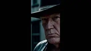 Donald Trump as a spaghetti western cowboy. 