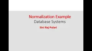 Normalization - example - Step by step explanation process - Unnormalized form till 3NF -DB design