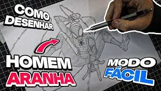 MUITO FÁCIL! COMO DESENHAR O HOMEM-ARANHA CORPO INTEIRO! | Marvel
