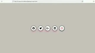 Floating Social media icon Hover animation HTML & CSS