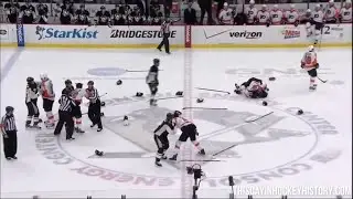 Philadelphia Flyers vs Pittsburgh Penguins Line Brawl - April 1, 2012