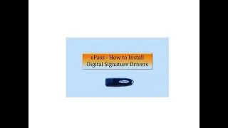 How To Install Epass 2003 Auto USB Token