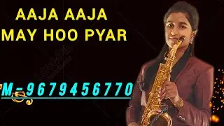 Ladies saxophone player PALAK Play saxophone instrumental music / Wedding party / Aaja aaja Sax live
