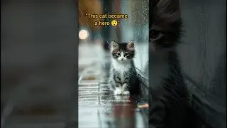 Hero Cat Story 🐱🐦 | Cute Rescue | Beautiful Animals #shorts#catrescue #kitten #cartton#kittenrescue