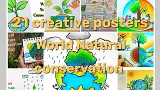 Eye Opening posters on Nature Conservation Day| 28 July creative poster