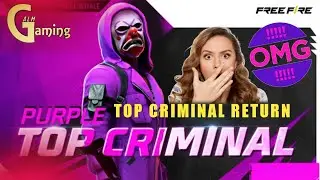 Top Criminal 💜 Return Free Fire || Purple Criminal Return 😧Free Fire || Criminal Royale Free Fire |