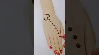 saral dil bindu mehndi design|simple dotted trick mehndi|heart shape #shorts #youtube #treding #2022