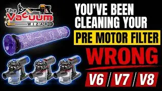 How to deep clean your Pre Motor Filter for your Dyson Handheld Vacuum Models V6, V7 & V8