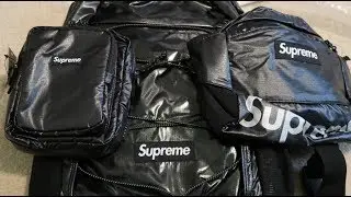 Supreme FW17 Pickup/Unboxing Week 1 'Backpack + Waist Bag + Shoulder Bag'