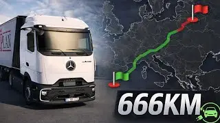 ETS 2 | Электромерседес | 666км от 1-го лица | Без комментариев | Реалистичный геймплей