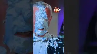 Commissioner Gordon gets a pie in the face! 🥧 #pieintheface #piethrowing