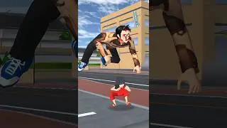 Mio Aida manages to hide from giant monsters #sakuraschoolsimulator #shortvideo #monster