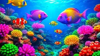 The Best 4K Aquarium - Dive Into The Mesmerizing Underwater Realm, Sea Jellyfish, Coral Reefs. #76