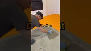 How To Ditra on concrete #shorts