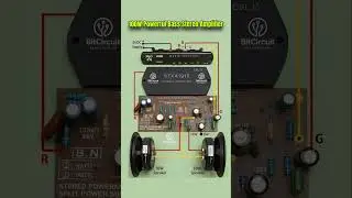 100W Powerful Bass Stereo Amplifier. #shorts #viral #bitcircuit06 #electric
