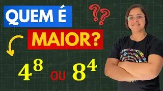 Desafio Matemático: Quem é Maior: 4⁸ ou 8⁴? 🤯 A Resposta Surpreende!