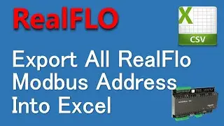 SCADAPack - Export Modbus Addresses Used By RealFlo In SCADAPack