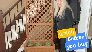 My New Favorite Planter Wooden with Trellis & Wheels