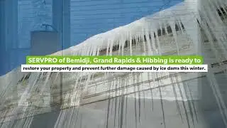 For restoration after ice dams cause damage, call SERVPRO of Bemidji, Grand Rapids & Hibbing