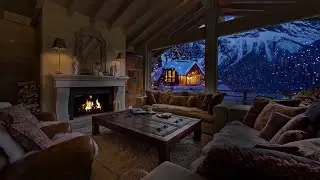 🔥💤Ambiente accogliente - camino e neve per dormire e rilassarsi | Relaxing ambiance and warmth.