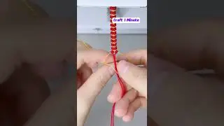 Learn the easiest way to tie a bracelet #diy #crafts #diycrafts