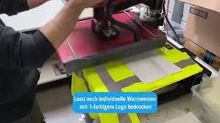 WARNWESTEN SONDERPREIS - individuelle WARNWESTE mit 1-farbigem Logo bedrucken lassen