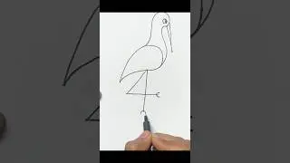 pencil drawing🔥😍 easy drawing for kids#birds#drawing #shortsfeed #shorts #kids