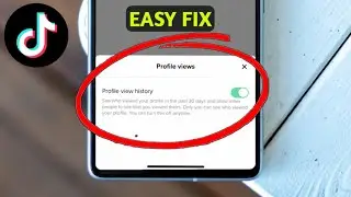 How To Fix Tiktok Profile View History Not Showing - Tiktok Profile Visit Not Showing 